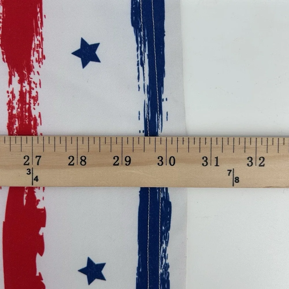 Royal & Awesome Golf Polo Mens XL USA Flag Red White Blue Patriotic Americana - Picture 7 of 7